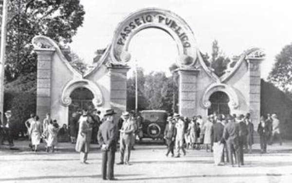 Portão do Passeio Público (Curitiba) - foto de 1930