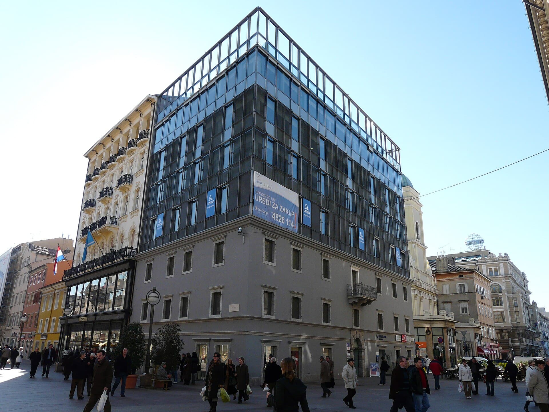 UNIQA commercial centre on Korzo str in RIjeka