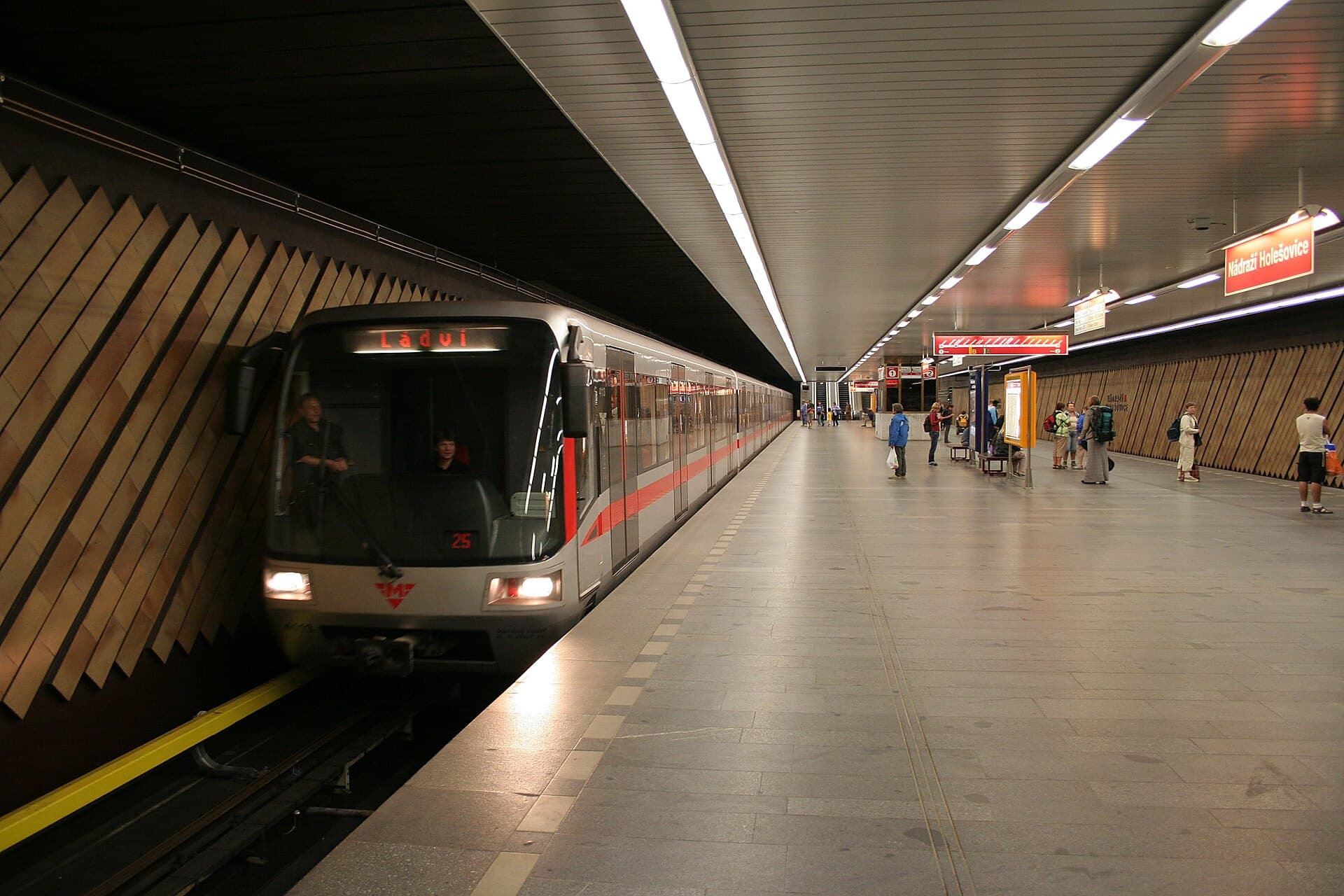 Prague metro station Nadrazi Holesovice