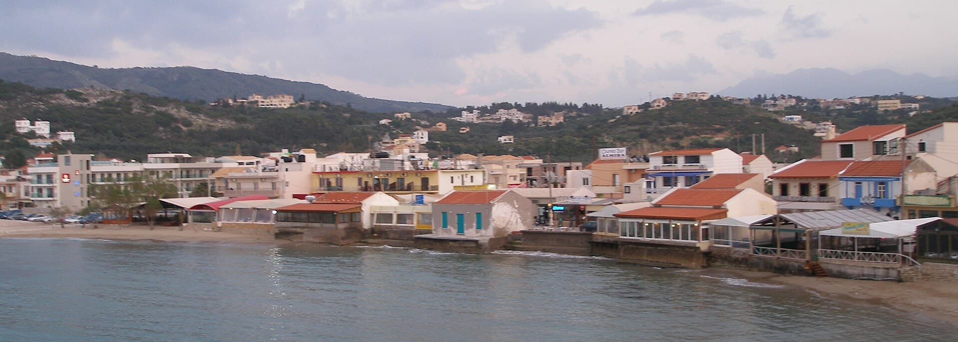 Waterfront of Almyrida on the Island of Crete, Greece 2009-04-12