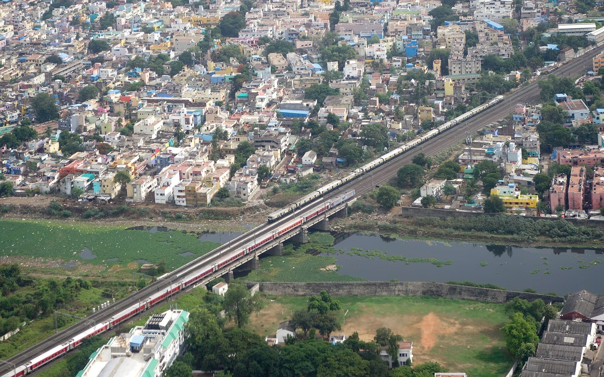 Guindy Railway Bridge Adyar River Chennai Jul18 DSC05379