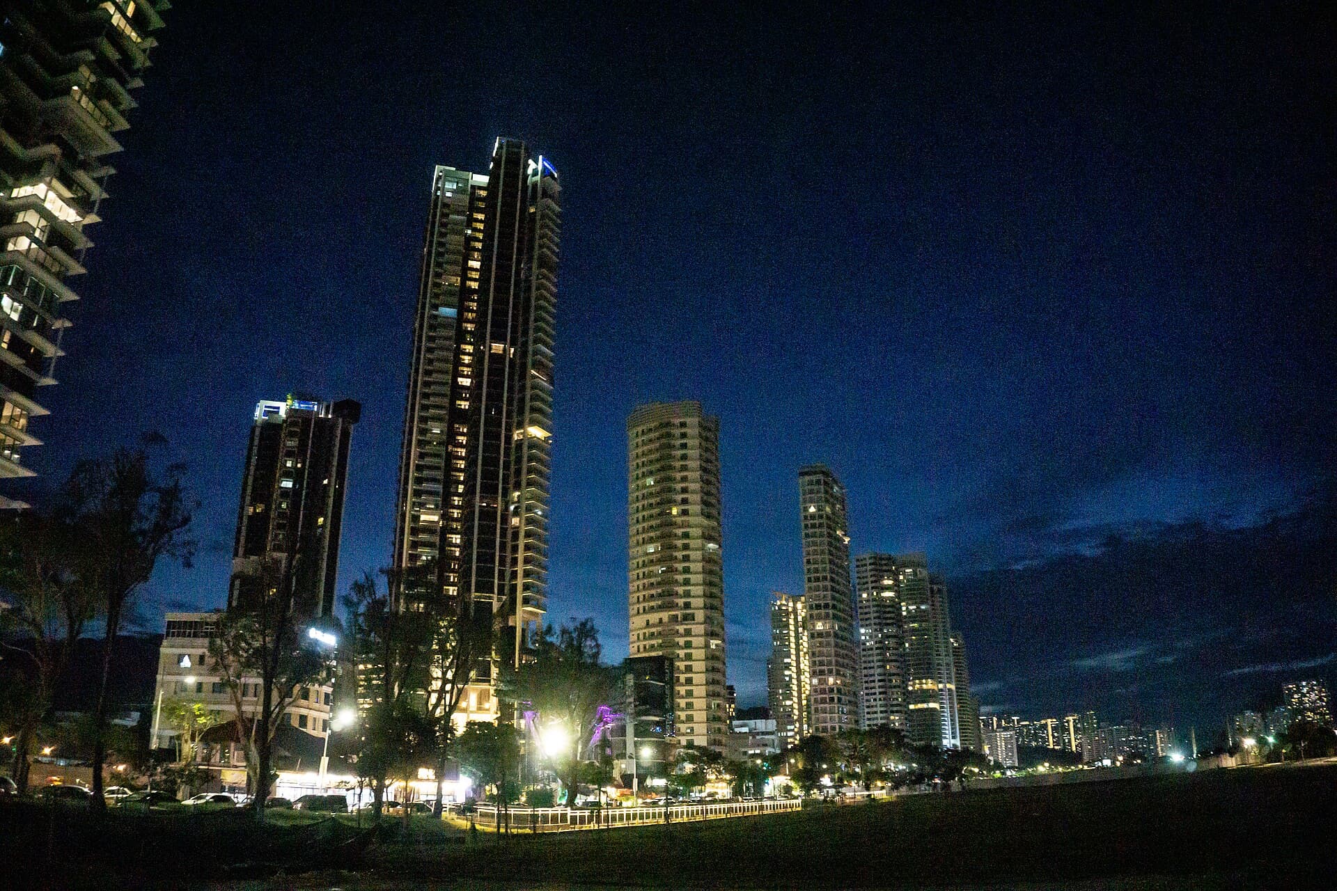 Gurney Drive, night view