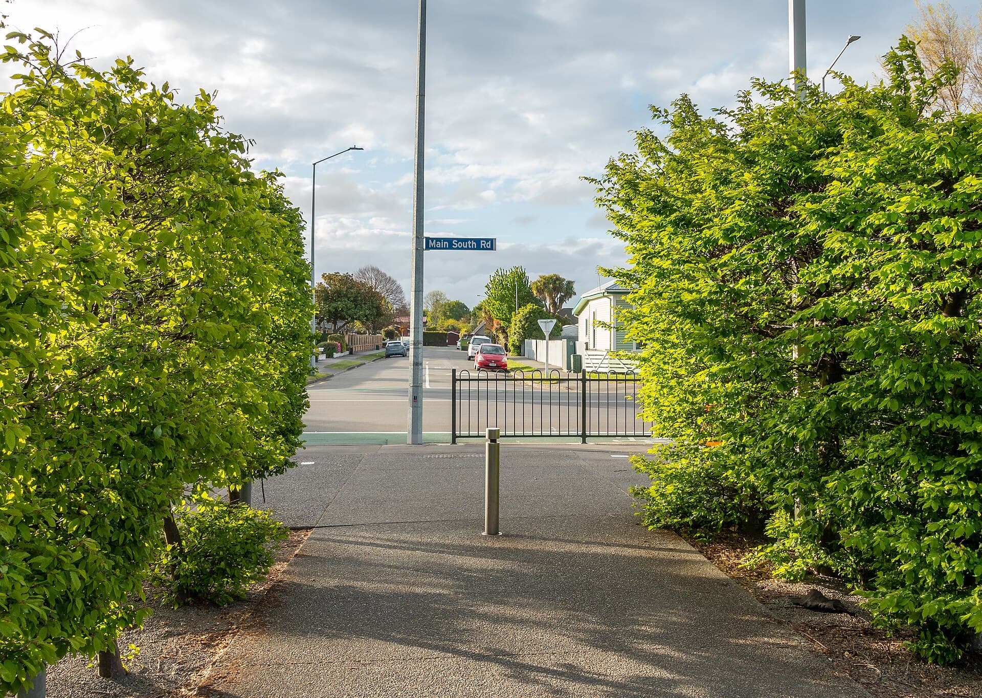 Colman Ave by Upper Riccarton Library, Christchurch, New Zealand