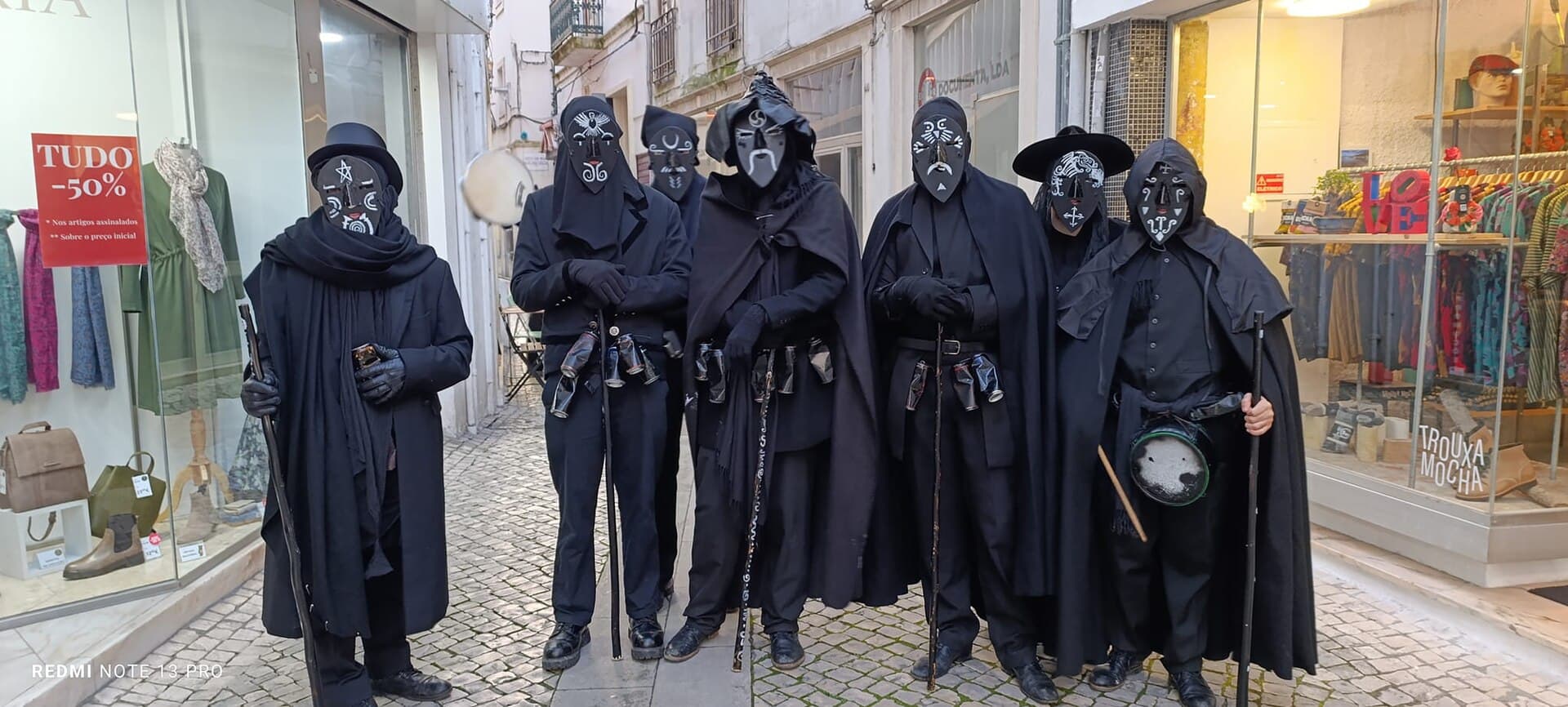 Caretos de Coimbra na baixa