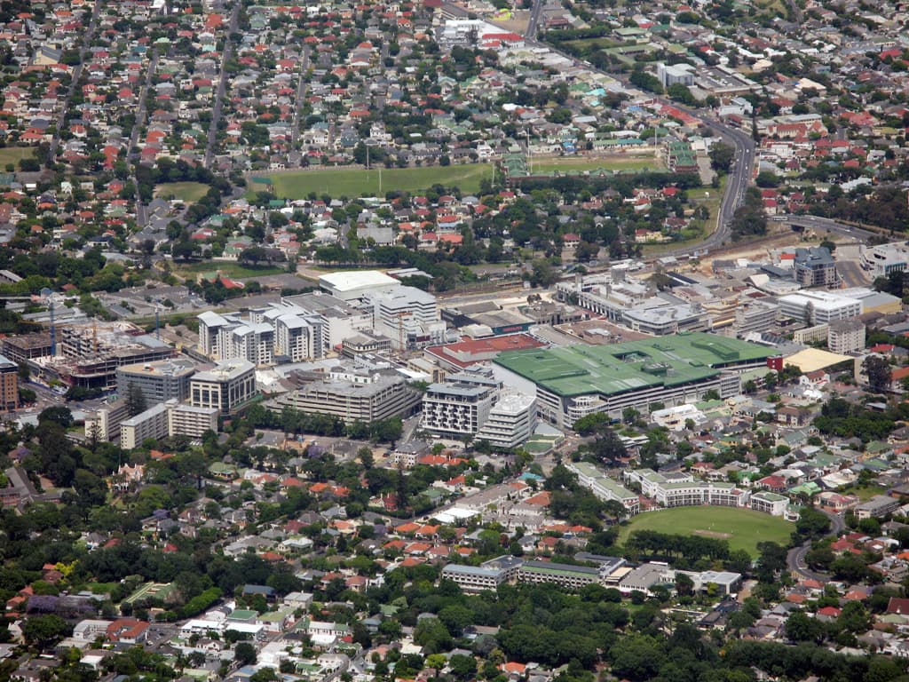 Claremont aerial view