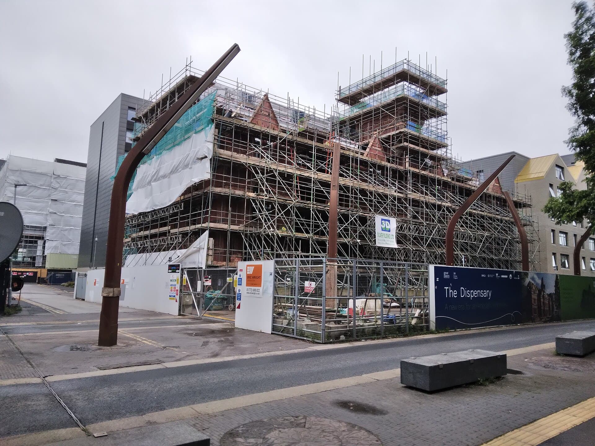 Ancoats Hospital aka Ardwick and Ancoats Dispensary, Manchester under renovations in July 2023
